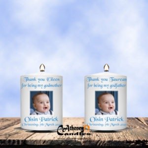 Christening Thank You Candle Favours