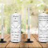 Wedding Unity Candle Set and Remembrance Candle White Doves