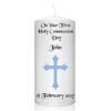 Communion Candle Blue Cross