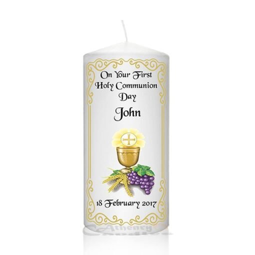 Communion Candle Chalice-Grapes