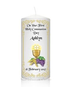 Communion Candle Chalice-Grapes