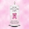 Christening Candle Girl 0337