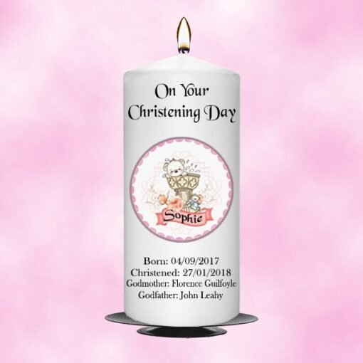 Christening Candle Girl 0339