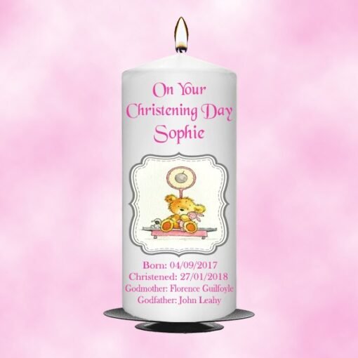 Christening Candle Girl 0341