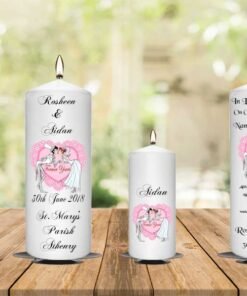 Wedding Unity Candle Set and Remembrance Candle Forever Yours