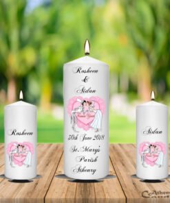 Wedding Unity Candle Set Forever Yours