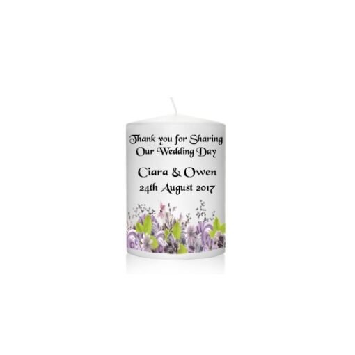 Wedding Favour Purple Flowers