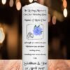 Wedding Remembrance Candle Blue Rose