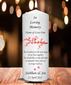 Wedding Remembrance Candle Cherry Blossom Tree