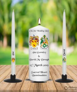Wedding Unity Candle Set Family Crest