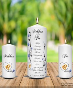 Wedding Unity Candle Set Hydrangea
