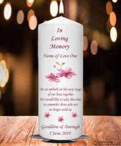 Wedding Remembrance Candle Cherry Blossom