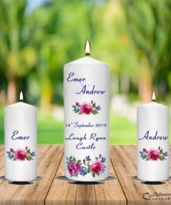 Wedding Unity Candle Set Dahlia