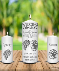Wedding Unity Candle Set Game Of ThronesGame of thrones