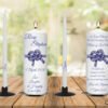 Wedding Unity Candle Set And Remembrance Candle Rope Knot