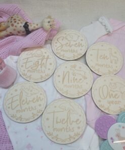 Wooden Baby Milestone Cards