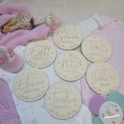 Wooden Baby Milestone Cards