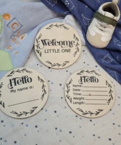 monthly baby milestone cards newborn to one year photos